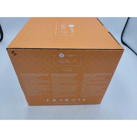 Libbey Glass Seal It 4 Piece Food Storage Vent Lid Dish - Picture 11 of 11